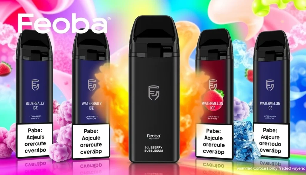 Feoba Big Bar 6000 Puffs Disposable Vape Pod Kit in various flavors