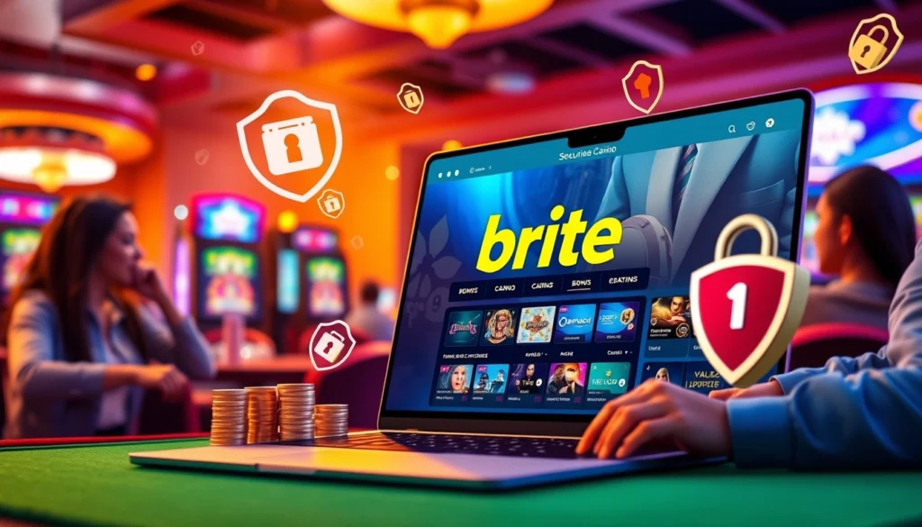 image showcasing a secure gaming environment at trygge norske casino